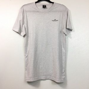 G-STAR RAW HEATHERED GRAY MENS T-SHIRT SZ SMALL